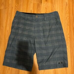Oakley Blue Checkered Shorts